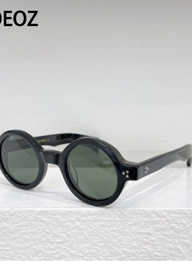 JAMES TART 248民国复古风粗厚正圆形墨镜圆框高级格调太阳眼镜