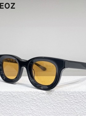 复古JAMESTART遮阳个性圆形墨镜