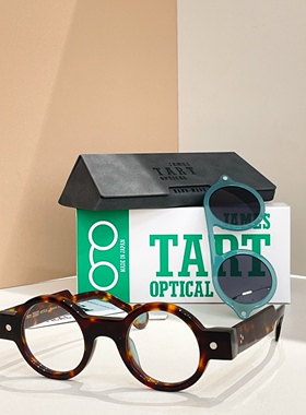JAMES TART 253复古圆框板材近视眼镜框夹片圆形墨镜两用太阳眼镜