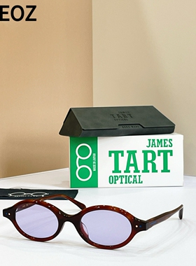 2026新款JAMES TART 571复古椭圆形太阳眼镜书呆子风格中小框墨镜