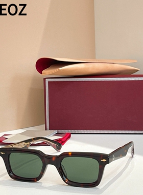 jmm CASABLANCAI 复古粗框窄款长方形男女墨镜板材中小脸太阳眼镜