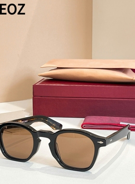 jmm ZEPHIRIN 44码粗框皇冠框圆形太阳眼镜男女潮款板材大脸墨镜