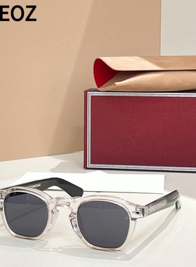 jmm ZEPHIRIN 47镂空箭头复古方形板材墨镜男款醋酸纤维太阳眼镜