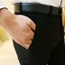 Meiren Zhiyi 15 mùa xuân rượu vang đỏ quần âu nam phiên bản Hàn Quốc của quần lọt khe chân quần kinh doanh phù hợp với quần - Suit phù hợp Suit phù hợp