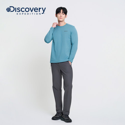 陈丽君同款Discovery探索运动套头长袖T恤男女同款26春季新品RL41 - 图1