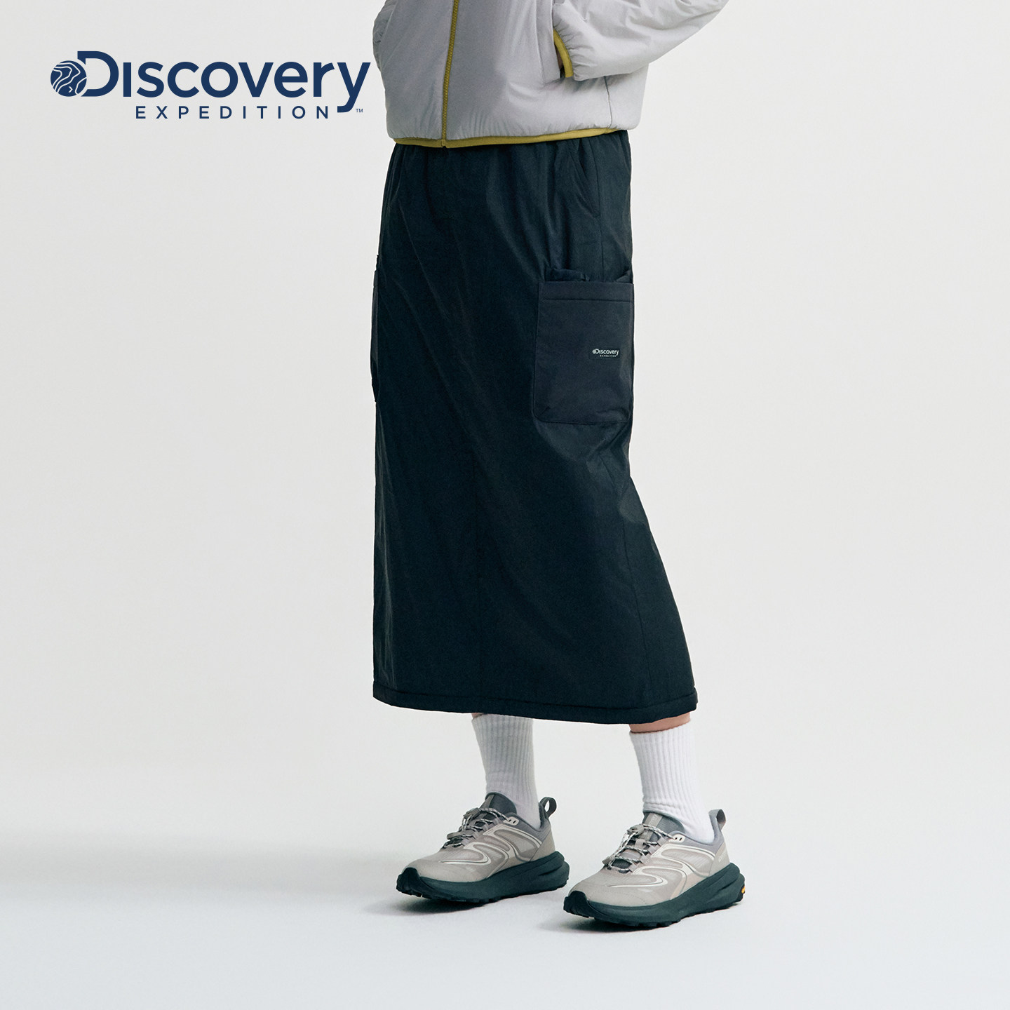 陈丽君同款Discovery探索户外休闲露营加厚工装半裙女25秋冬新品,淘宝优惠券,粉丝福利购,淘宝优惠卷