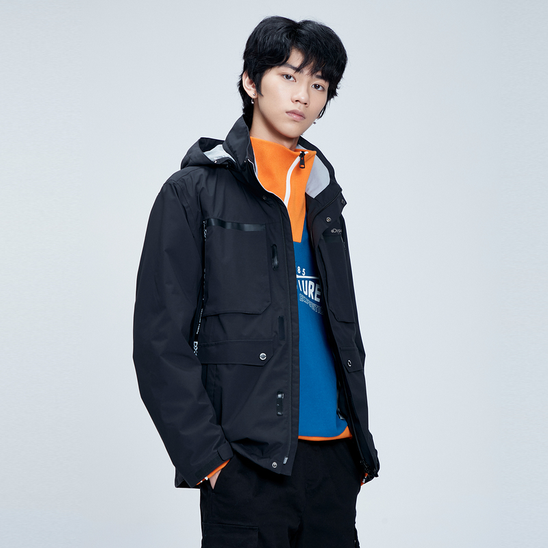 Discovery户外单层冲锋衣男防风春秋风衣户外运动登山服工装外套_户外_登山_野营_旅行用品 第2张