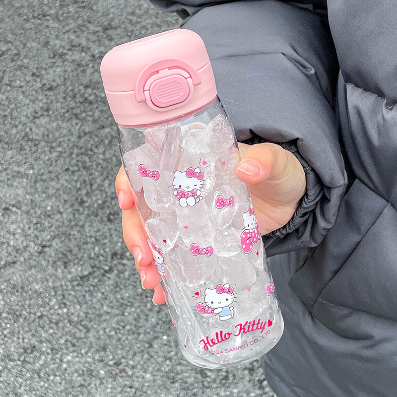 hellokitty水杯夏天女生tritan高颜值杯子可爱吸管杯随手便携-图2