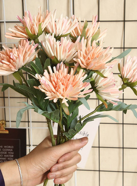 仿真花艺装饰品摆件田园蟹爪菊