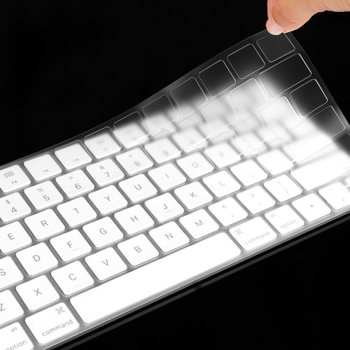 苹果Macbook键盘膜Imac无线蓝牙秒控Neo保护贴膜Air 13寸Pro14 16键位膜15防尘按键膜13.6台式一体机M4/M5/M3 - 图1
