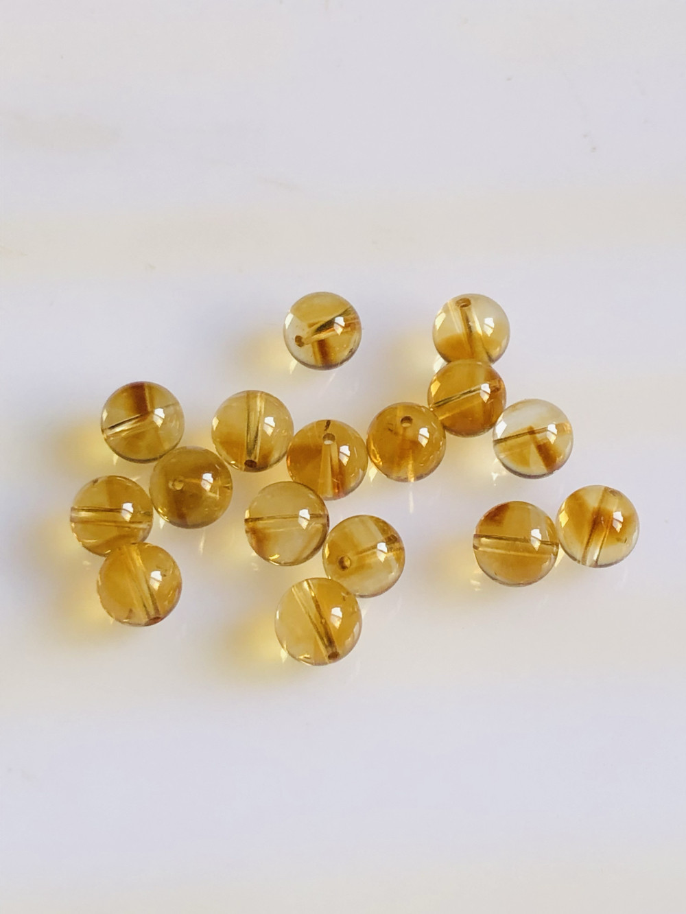 天然巴西黄塔晶单珠黄水晶散珠串手链圆珠diy饰品配件,淘宝优惠券,粉丝福利购,淘宝优惠卷