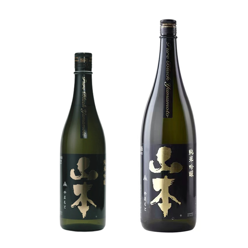 山本润黑black纯米吟酿清酒720/1800ml 日本进口秋田新政YAMAMOTO - 图3