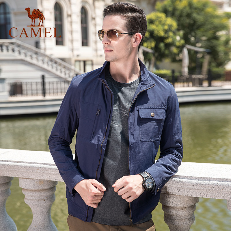 Camel 骆驼 两面可穿 男式立领工装夹克 天猫优惠券折后￥139包邮（￥229-90）2色可选