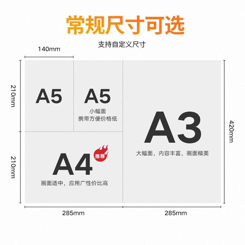 A4宣传单印刷画册宣传册印制广告dm单页A5彩页折页传单设计快印 - 图3