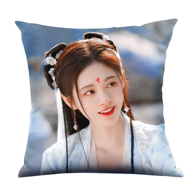 鞠婧祎抱枕DIY定制logo照片两面SNH48创意ins网红款人形图片枕头