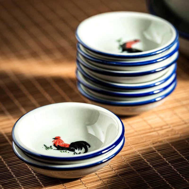 碟子菜盘家用蘸料碟陶瓷味碟醋碟商用酱油碟4寸小碟子调味碟蘸碟,淘宝优惠券,粉丝福利购,淘宝优惠卷