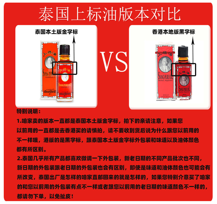 泰国黄上标油25cc提神醒脑学生熬夜提神上漂清凉风油精-图0