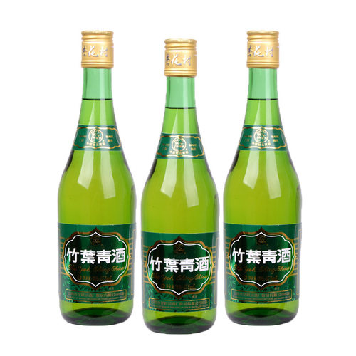 山西汾酒38度竹叶青酒475ml*3瓶 玻竹国产露酒 - 图0