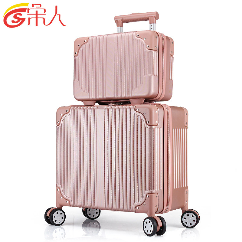 16寸小型潮流男女化妆箱包登机箱 宋人旅行箱