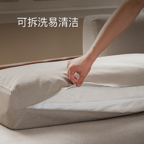 实木沙发床 良年折叠两用客厅多功能小户型可伸缩单人北欧科技布 - 图3