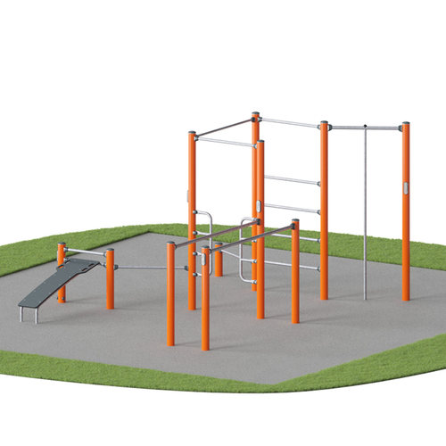 户外广场健身器材公园小区多功能体能训练拓展健身架街头健身组合 - 图3