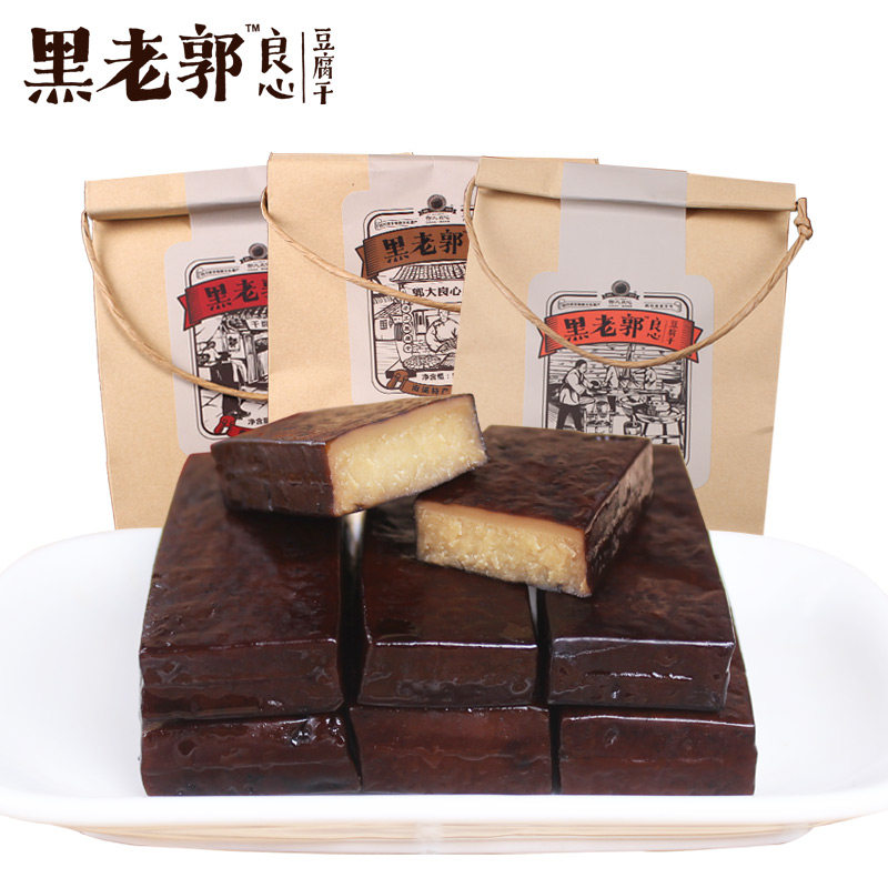 采铃郭大良心黑老郭豆腐干500g 平仁食品豆腐干