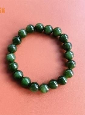 9mm碧玉圆珠单圈手链玉质温润细腻上手高贵典雅