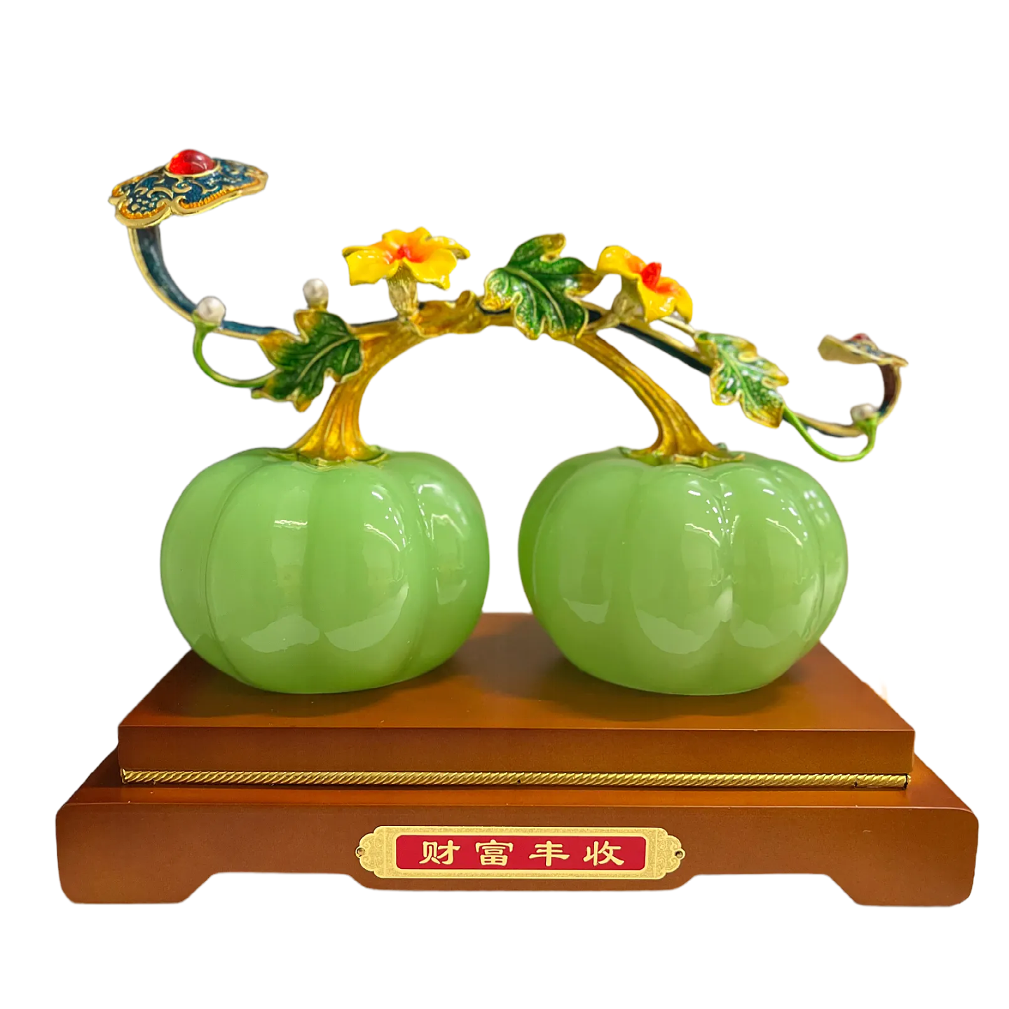 财富丰收南瓜琉璃玉创意招财摆件客厅酒柜装饰办公室乔迁新家礼物,淘宝优惠券,粉丝福利购,淘宝优惠卷