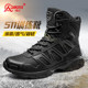 强人3515训练靴高帮男士户外靴子冬季防寒战靴黑色登山靴男战术靴