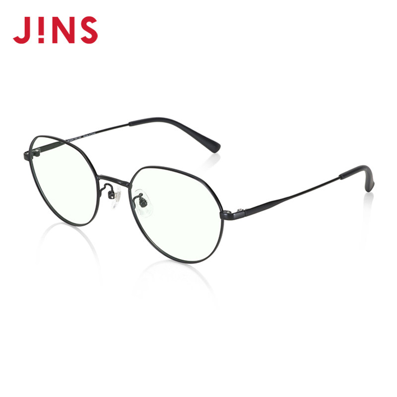 JINS睛姿防蓝光镜防辐射眼镜减龄复古圆框升级定制镜片FPC23S003
