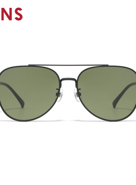 JINS睛姿太阳眼镜金属飞行员式大框防晒墨镜防紫外线UMF26S084