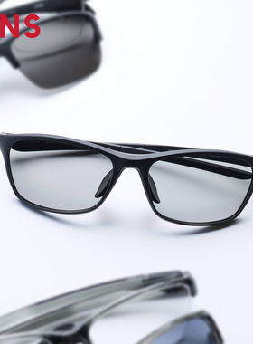 JINS睛姿太阳眼镜窄方框复古偏光驾驶防晒墨镜防紫外线MUF26S101