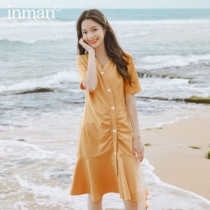  茵曼筱茵连衣裙