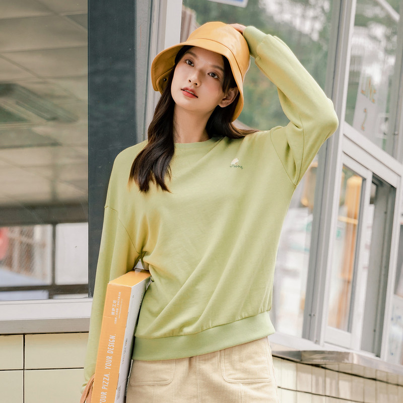 茵曼套头2020秋冬新款ins学生卫衣 茵曼筱茵卫衣/绒衫