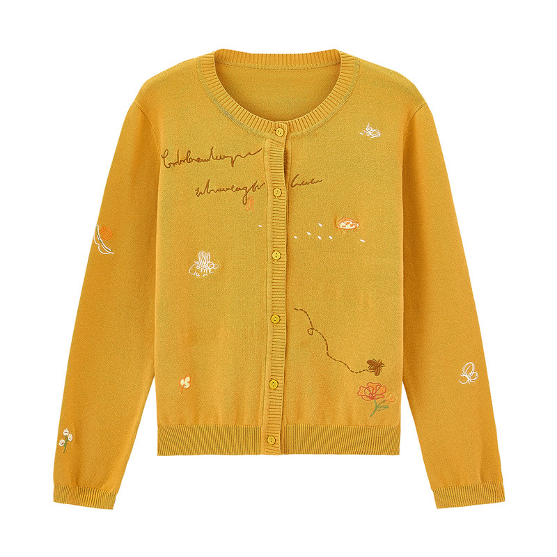 茵曼旗舰店针织2020秋季新款毛衣 茵曼筱茵毛针织衫