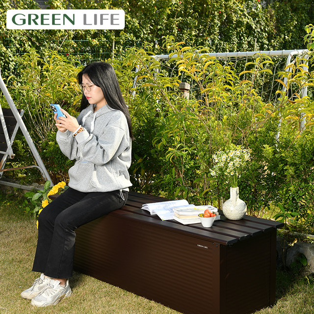 Haishan outdoor aluminum alloy storage cabinet garden storage cabinet