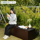 Haishan outdoor aluminum alloy storage cabinet garden storage cabinet