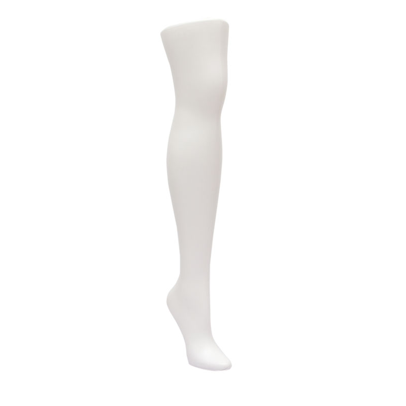 丝袜腿模女中筒袜模塑料白色肤色免支架站立直立腿模长袜模长袜脚 - 图2