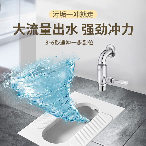 脚踩式冲水阀蹲便器大便脚踏冲洗阀厕所蹲坑老式开关延时阀门配件 - 图1