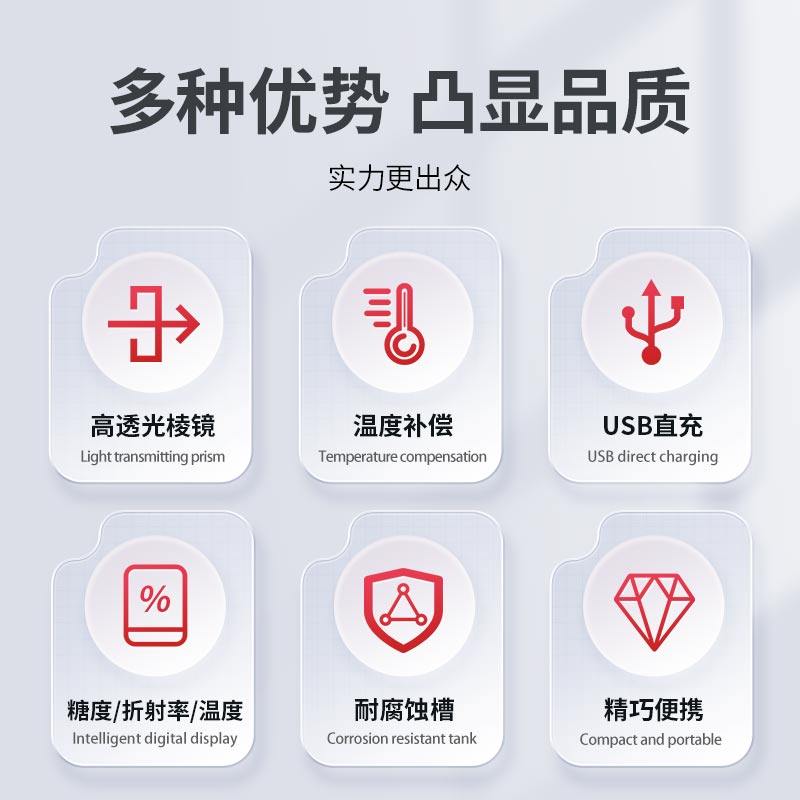 德力西电气糖度计测糖仪手持式折光仪糖分测量仪水果甜度测试仪,淘宝优惠券,粉丝福利购,淘宝优惠卷