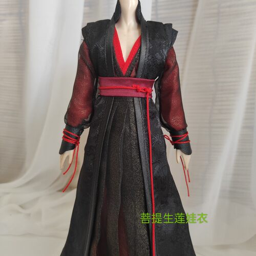 古风红黑色魔1/6兵人宇哥ob27次元雏菊修杰仙侠三四六分bjd娃衣服 - 图1