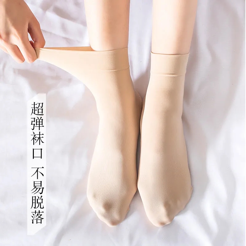 浪莎袜子女中筒丝袜日系JK长袜长筒天鹅绒小腿袜过膝春秋黑色短袜_浪莎11号店_女士内衣/男士内衣/家居服-第3张图片-提都小院