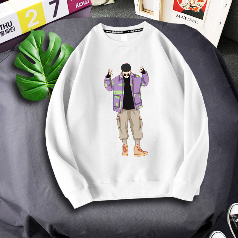 潮牌ins圆领宽松春秋季男士卫衣 威狮格卫衣