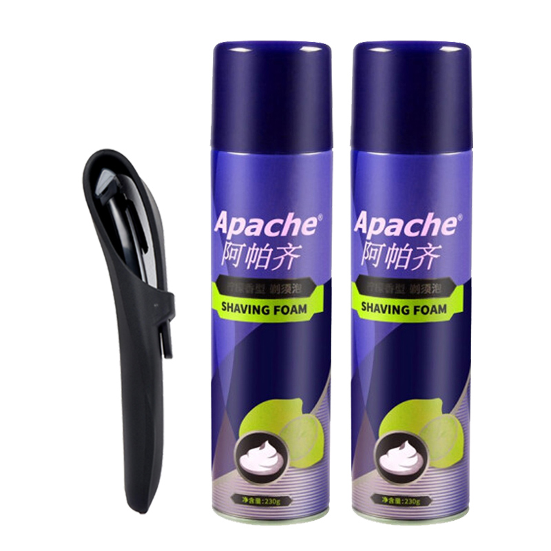 Apache阿帕齐 剃须泡沫 刮胡泡沫 剃须膏 泡沫 共230ml×5瓶 - 图3