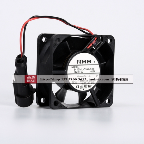 2410ML-05W-B60全新原装NMB美蓓亚6025轴流风机24V变频器ABB接头 - 图1