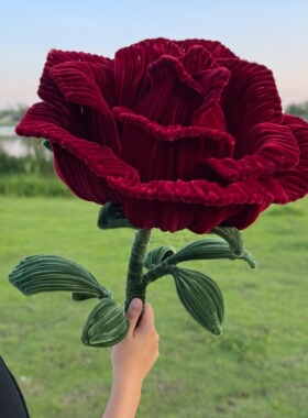 一米高超大复古玫瑰花扭扭棒 diy材料包自制永生花送闺蜜女友礼物