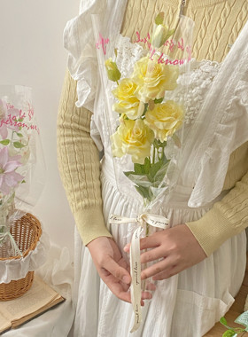 法式高级感成品仿真花束假花成品