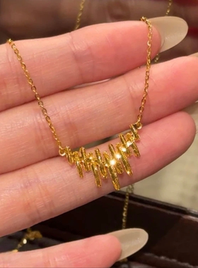 金色音符时尚百搭项链女