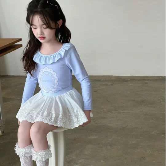 儿童泳衣女童分体欧若风防晒速干度假游泳衣品质泳装夏季新款101