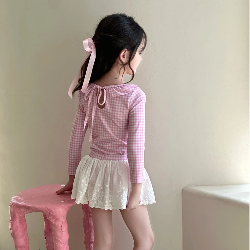 女童泳衣分体平角裙式保守公主风长袖防晒泳衣夏季新款儿童泳装,淘宝优惠券,粉丝福利购,淘宝优惠卷